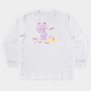 Bear burp Kids Long Sleeve T-Shirt